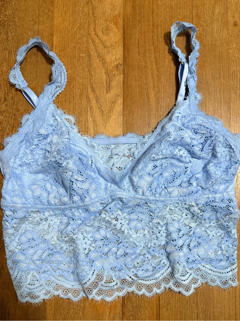 aerie Light Blue Lace Bralette